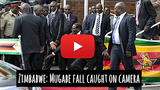 click to play Robert Mugabe's embarrassing fall caught on Camera Watch Zimbabwe President Robert Mugabe Fall turn into Hilarious Internet Memes via geniushowto.blogspot.com viral internet photos and videos
