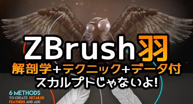 無料チュートリアル Zbrush羽 ここまで高度な作り方はじめて 是非覚えたい データダウンロード 日刊 Cgデザイナー情報