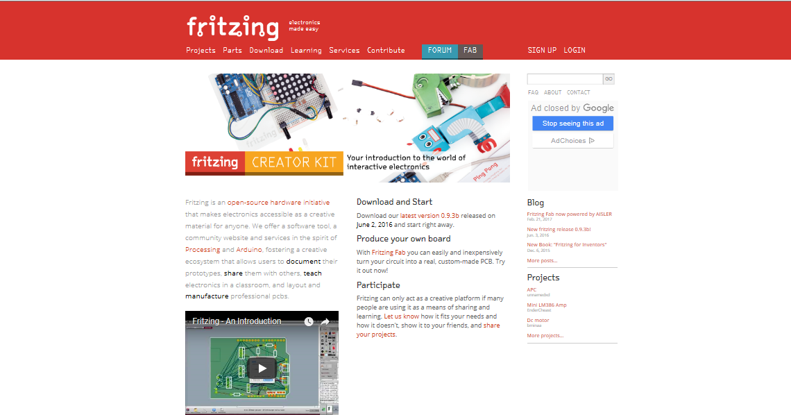 Arduino en Fritzing: WEB FRITZING