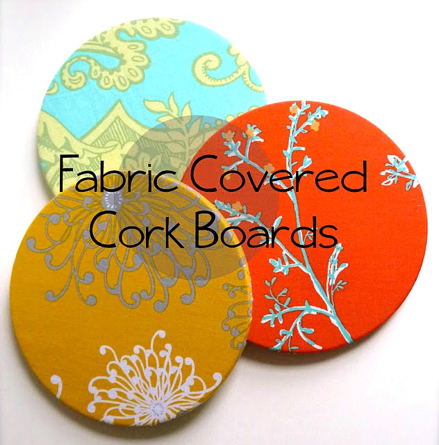 Sew Much Sunshine [to the square inch] IKEA Hack Fabric Covered Cork