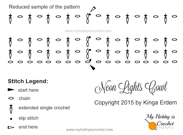 Neon Lights Cowl - Free Crochet Pattern + Chart