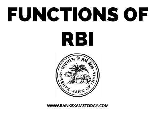 Rbi functions in india