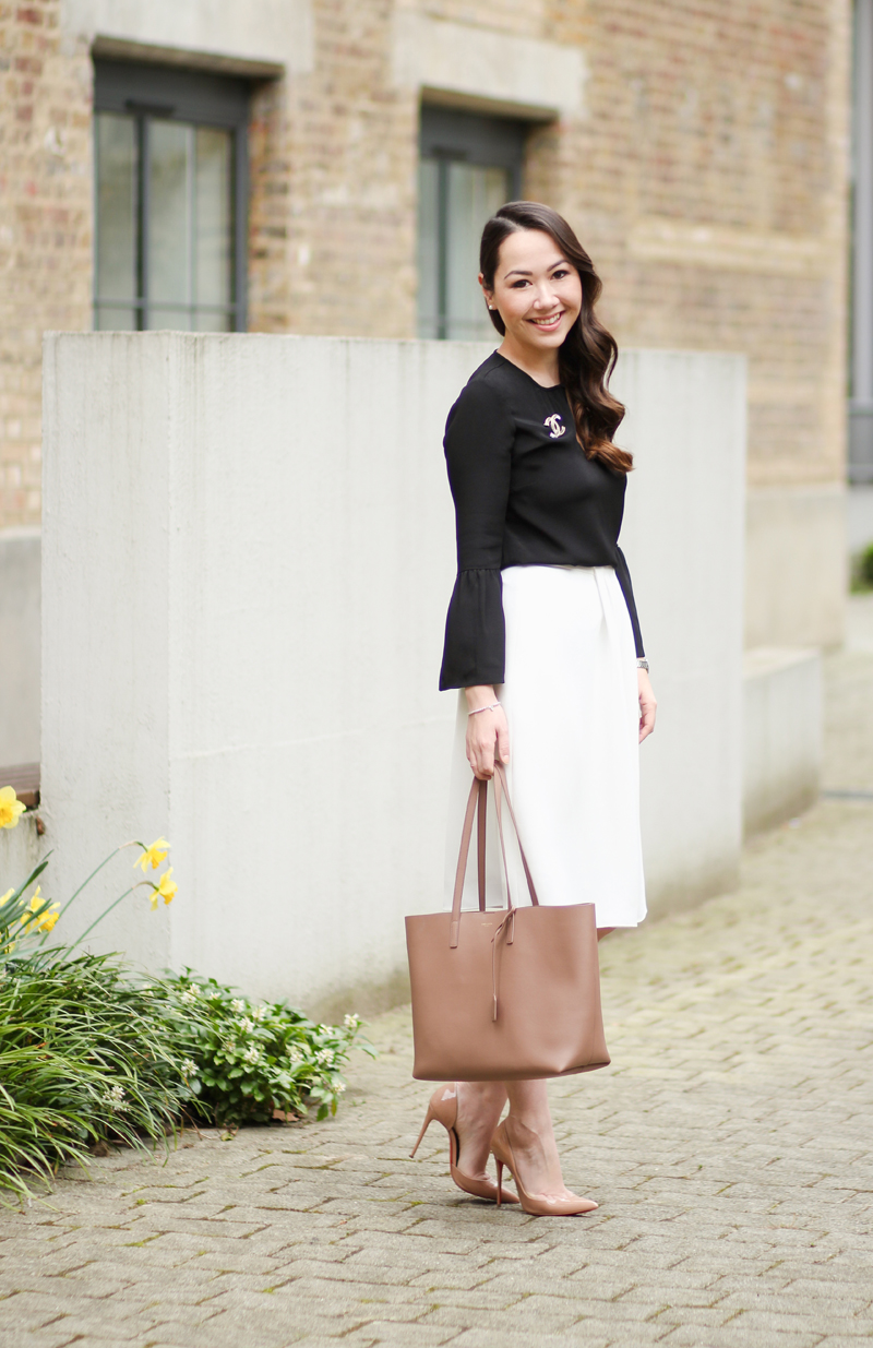 Black, White and Bell Sleeves - Chase Amie