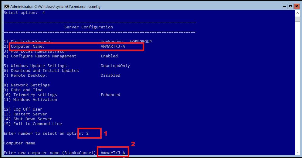 System hostname. Hostname.