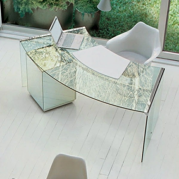 Glass writing desk &#8211; wonderful ideas!