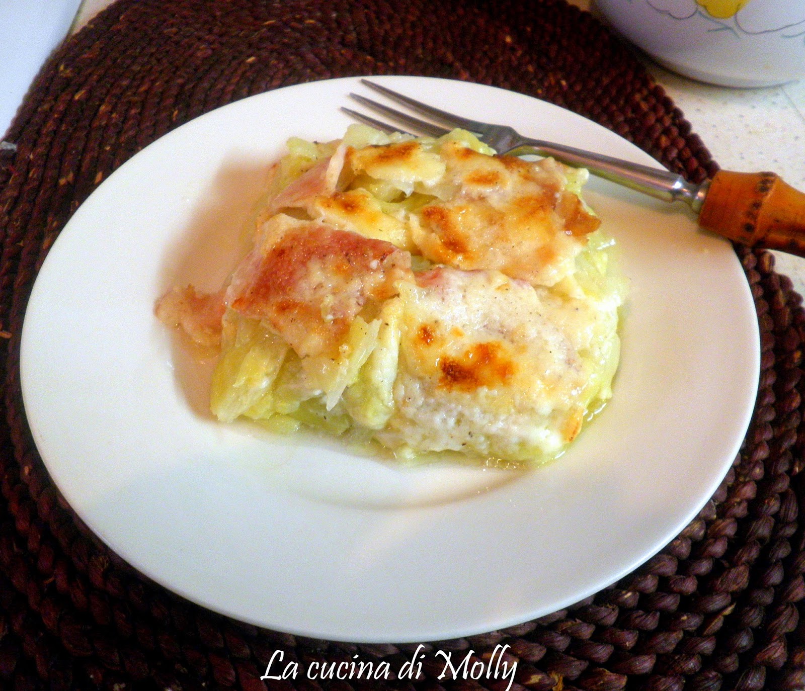 cavolo cappuccio al gratin