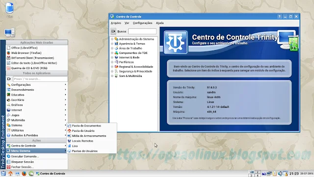 Trinity Desktop no openSUSE Leap 42.1