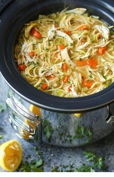 Slow Cooker Chicken Noodle Soup