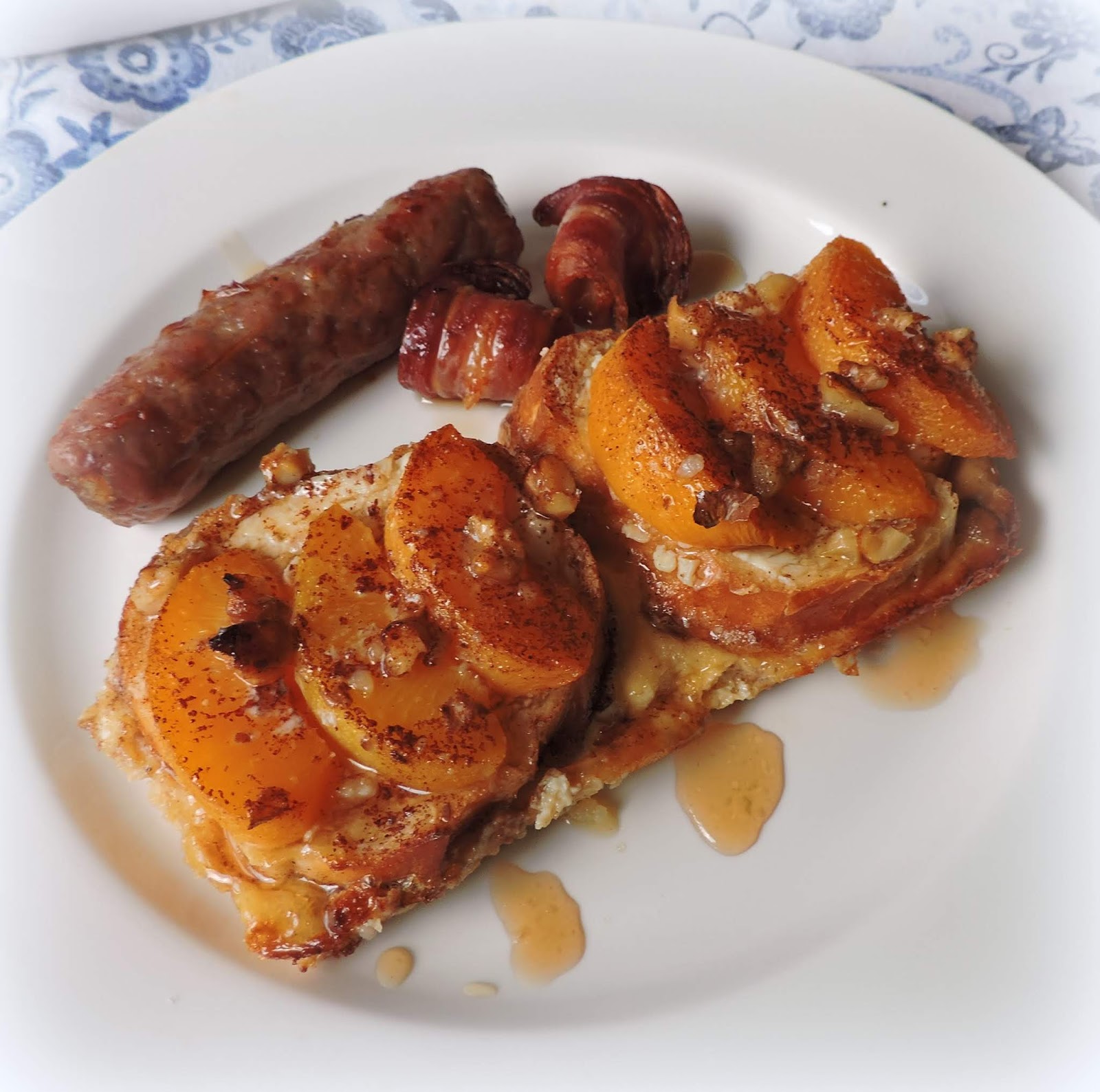 Baked Peach French Toast The English Kitchen