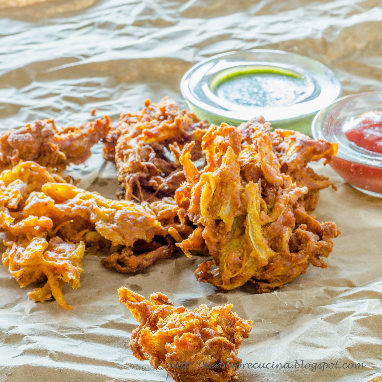 Herbivore Cucina Kanda Bhajji Crispy Onion Fritters
