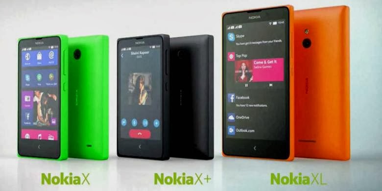 Harga dan Spesifikasi Lengkap Android Nokia X, X Plus dan XL
