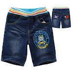 Thomas and Friends 3/4 Jeans with color band.size 4-5y