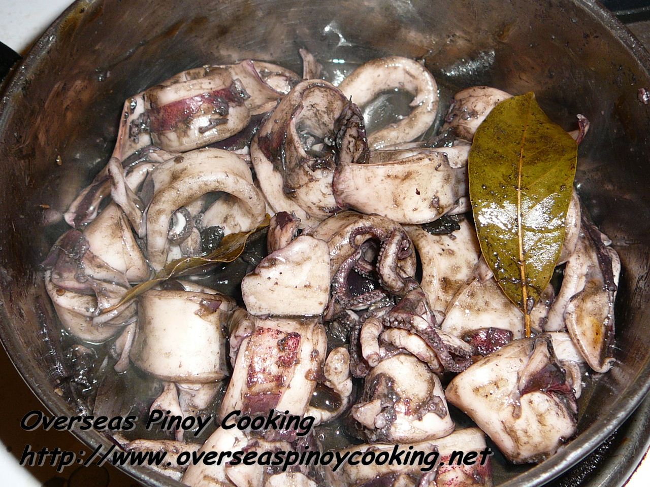 Adobong Pusit with Oyster Sauce
