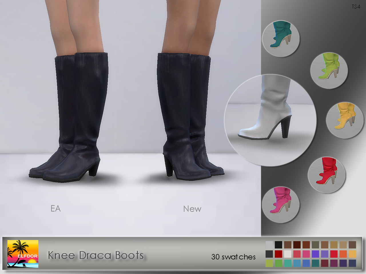 Knee Draca Boots - ELFDOR