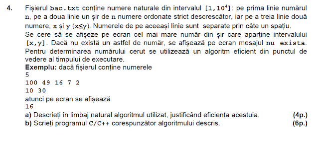 simulare bac 2015 matematica informatica