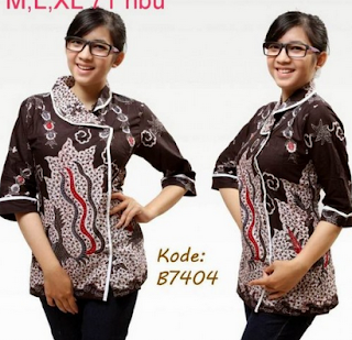 Baju batik remaja wanita lengan panjang Baju batik remaja wanita lengan panjang