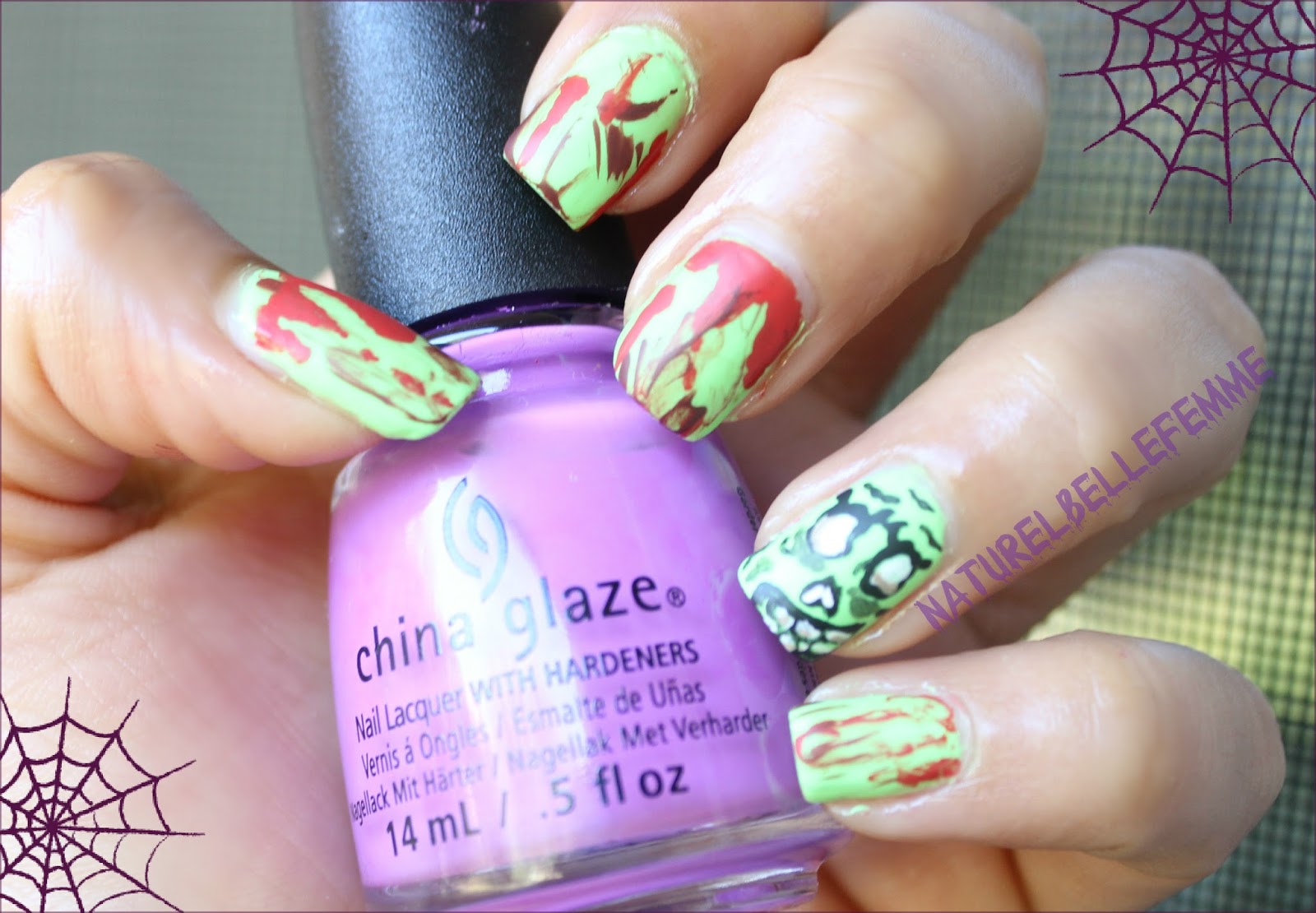 2. "Zombie nail art designs" - wide 4
