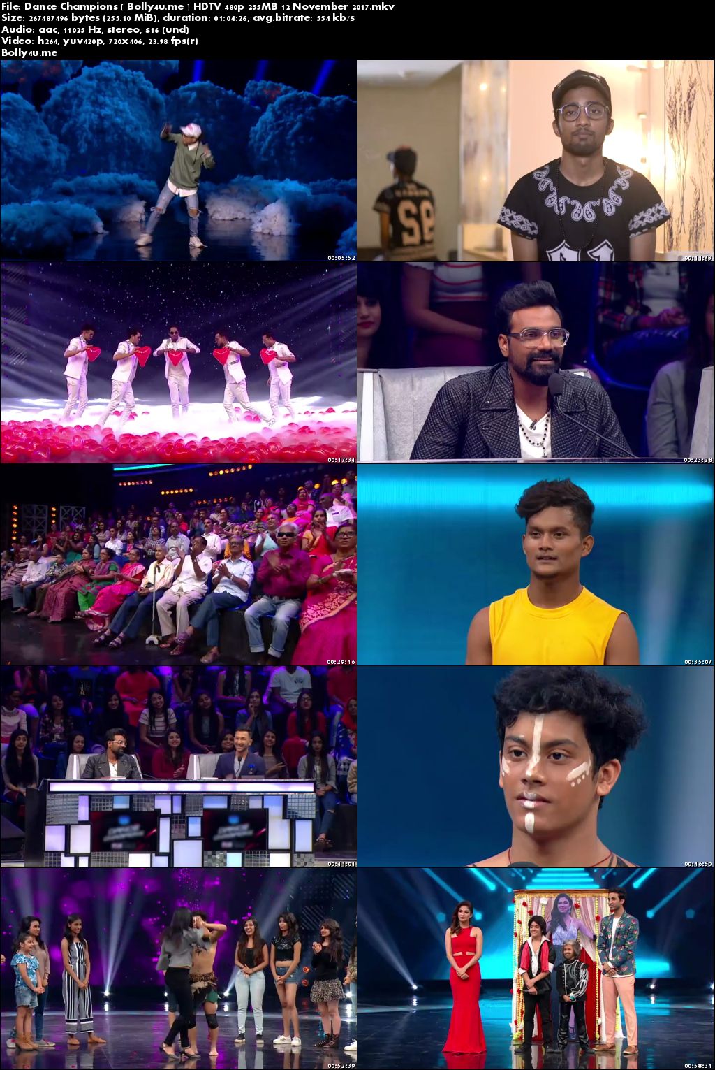 Dance Champions HDTV 480p 250MB 12 November 2017 Download