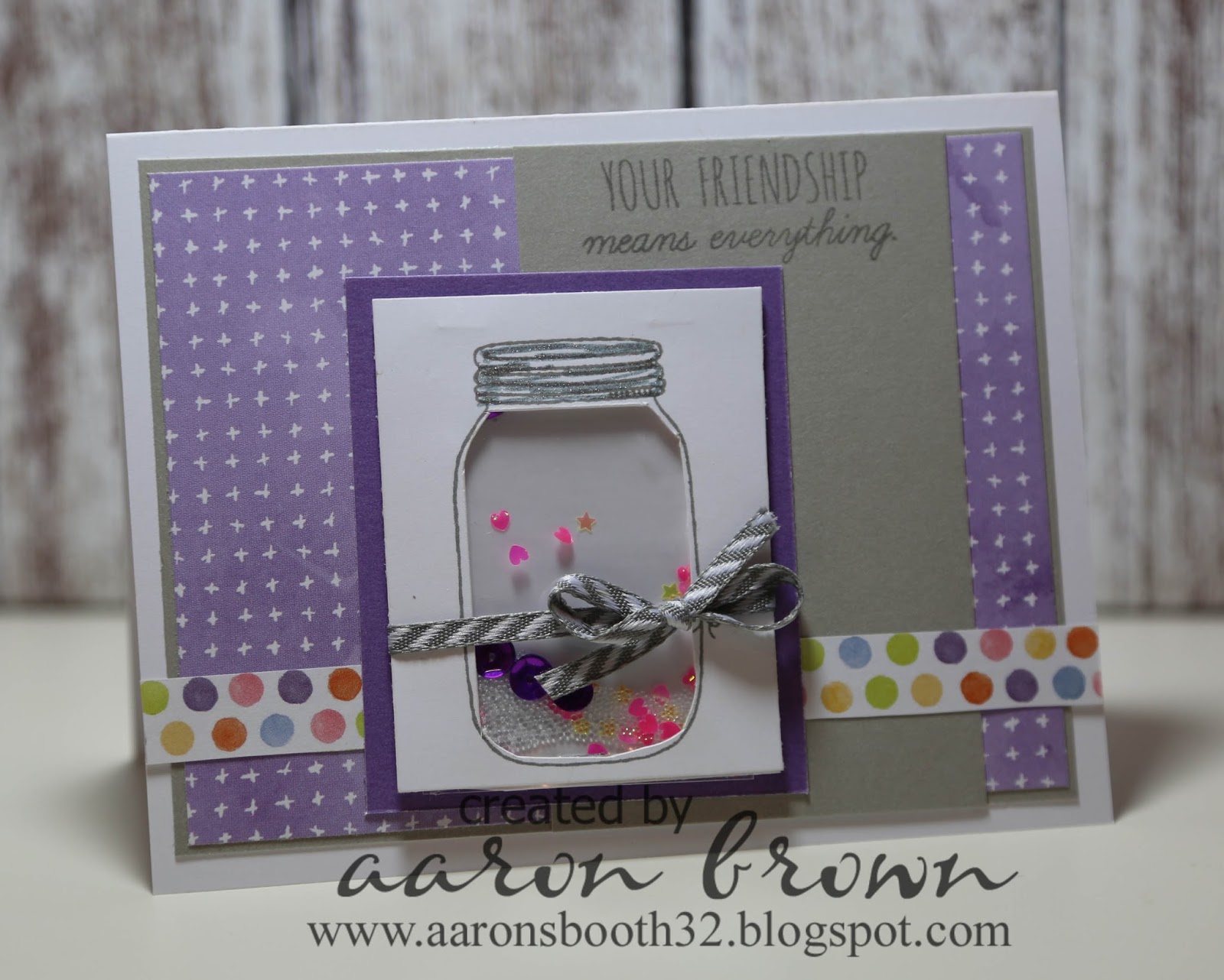 Booth 32 Jar Shaker Card Tutorial