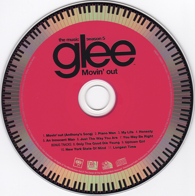 Encarte: Glee: The Music, Season 5 - Movin' Out (Japan Exclusive ...