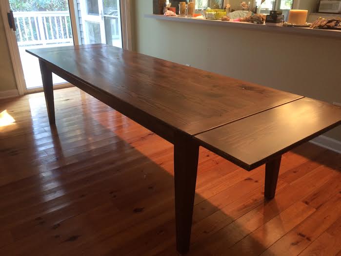 8ft x 3ft Farm table w/company boards