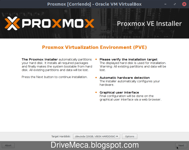 Como instalar Proxmox VE