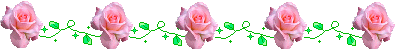 Разделители для текста с розами - много