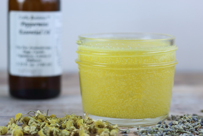 How to make diy after sun balm with calendula and lavender. Use this natural herbal remedies like you would a lotion for sunburn relief.  This homemade salve for skin has coconut oil, shea butter, and aloe vera for skin.  This ater sun salve is a must for summer!  #diy #skincare #herbal #lavender #calendula
