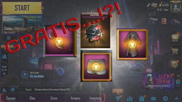 Pakaian Legendaris Pubg