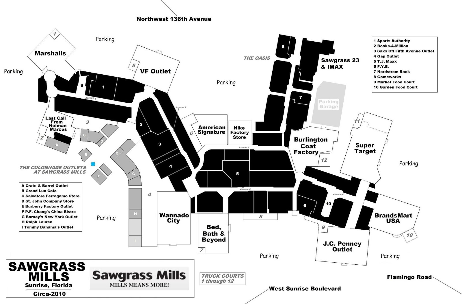 gap sawgrass mills mall