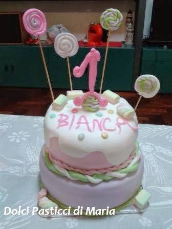 torta per primo compleanno bambina