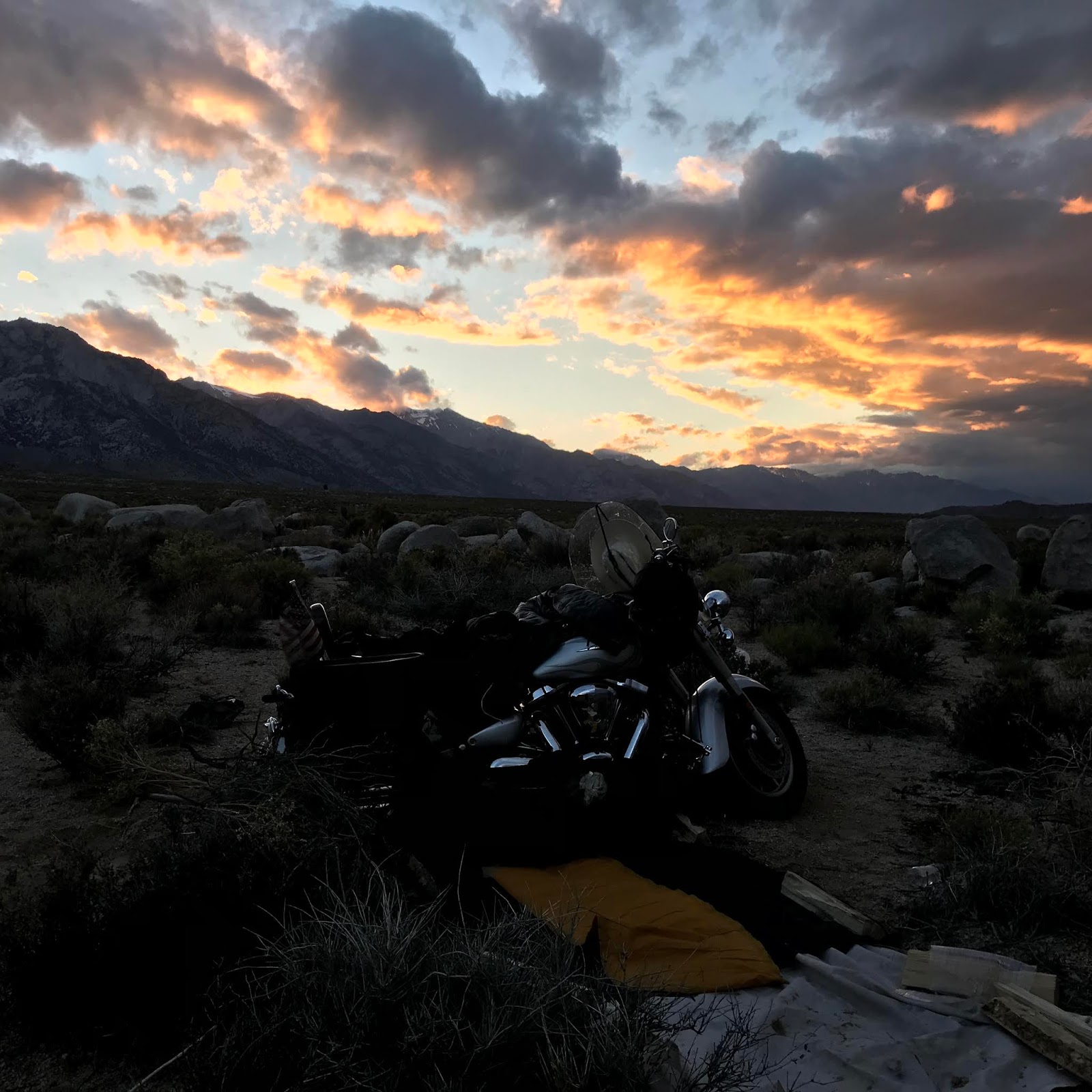 My Motorcycle Tales Shadows over La Joya, New Mexico