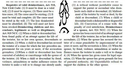 disinheritance