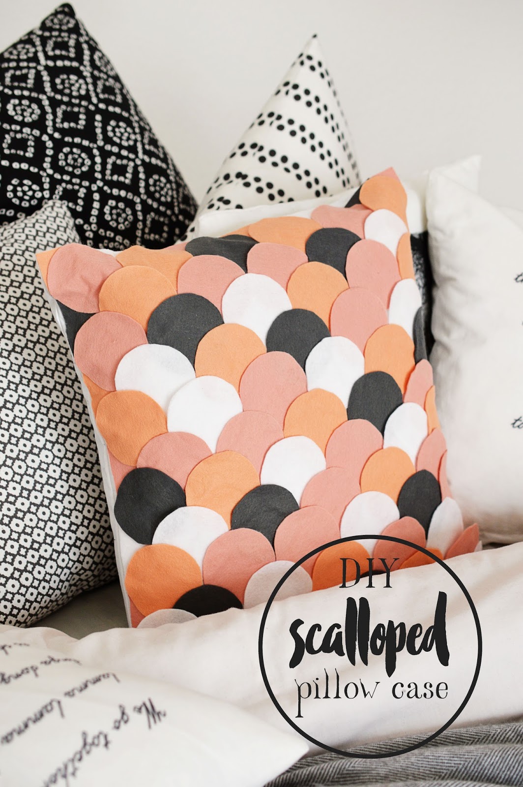 15. DIY Scalloped Pillow Cover Project