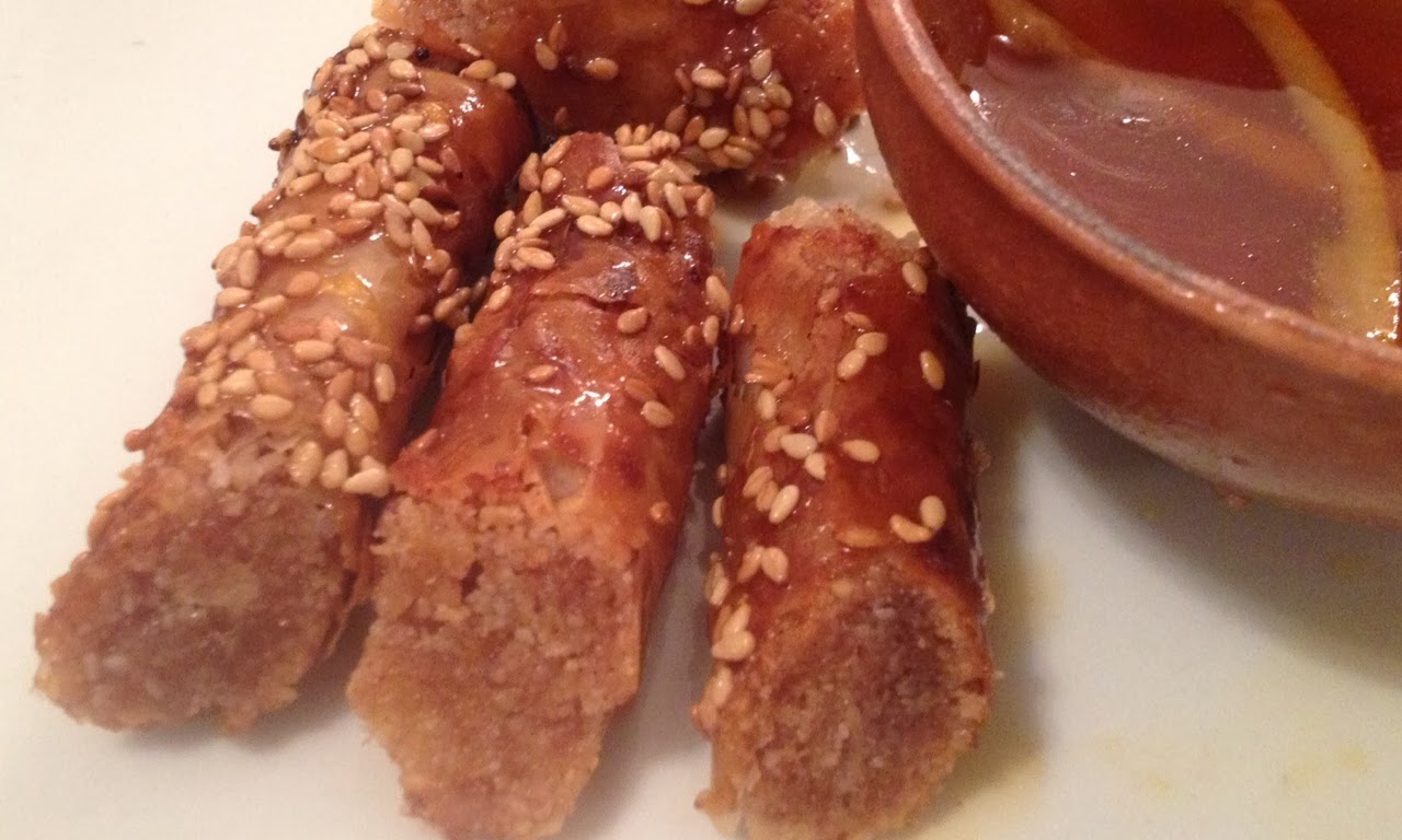 Swinging in the Kitchen Day 6 Sweet Almond Moroccan Cigars in Orange