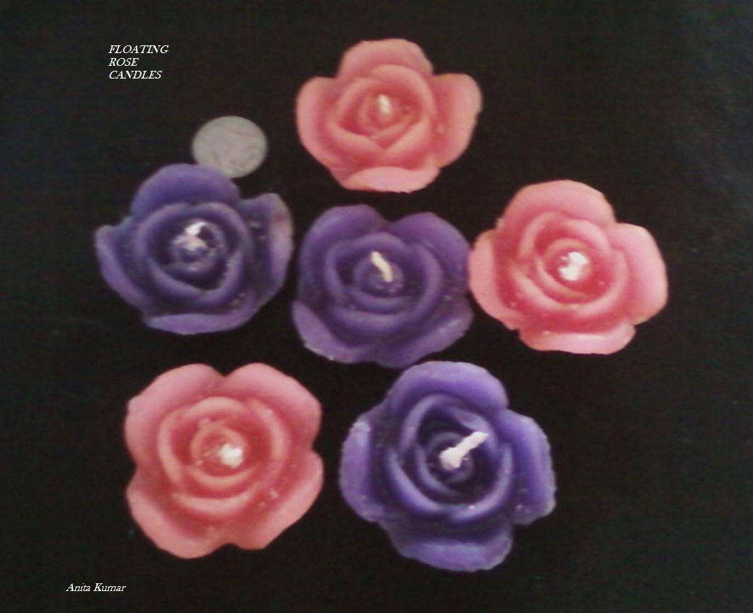 Anitakumarcandlecraft Rose Candles