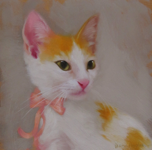Penny a new cat painting Penny a new cat painting