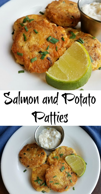 These salmon patties have potato in them rather than bread or cracker crumbs, making the texture and flavor fabulous. You have to give them a try! These salmon patties have potato in them rather than bread or cracker crumbs, making the texture and flavor fabulous. You have to give them a try!