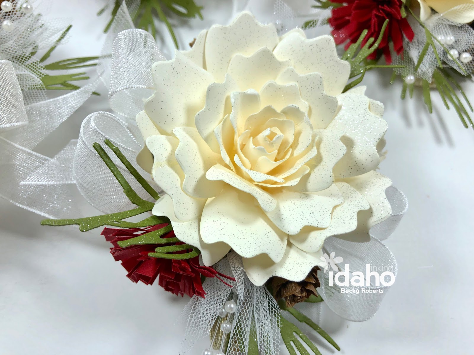 inking idaho paper flower wrist corsages and boxes paper flower corsages