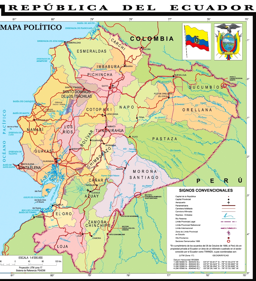 Mapa Político Del Ecuador Ecuador Noticias