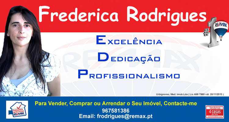 Frederica Rodrigues - Para vender, comprar ou arrendar em Portugal