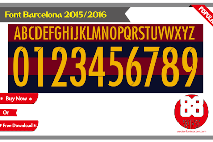 Font Vector Barcelona 2015 / 2016