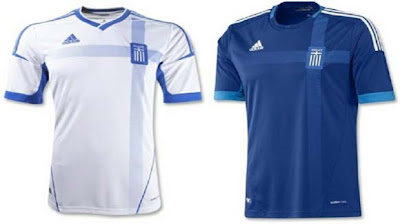 Yunani Home Away Jersey Yunani EURO 2012