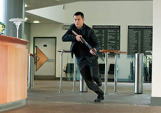 James Gordon-Levitt as Blake in The Dark Knight Rises, Directed by Christopher Nolan