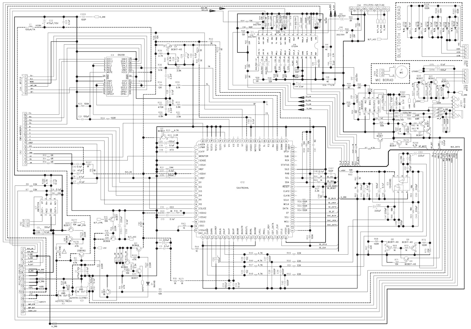Схема музыкального центра Схемы