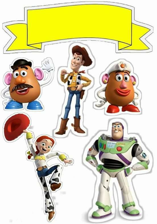 Toy Story: Free Printable Cake Toppers. Oh My Fiesta! english