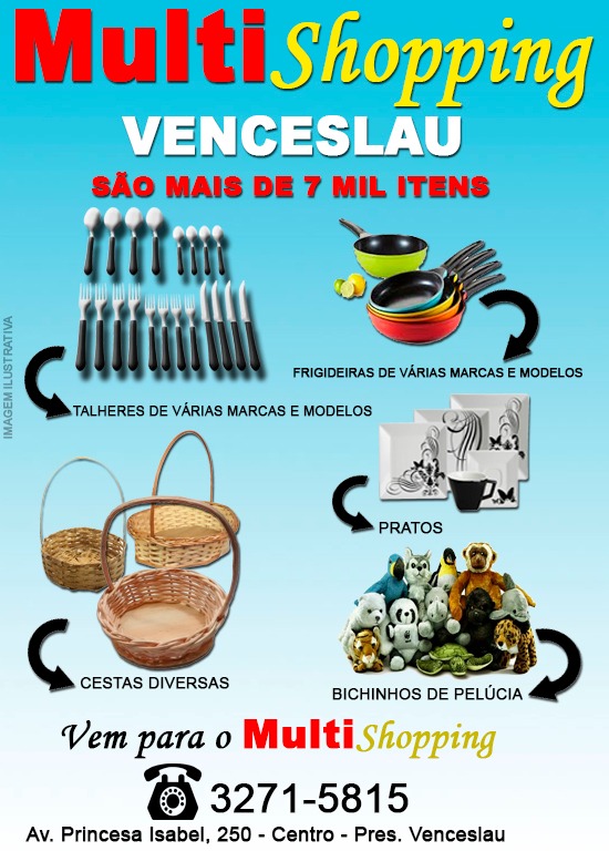 Resultado de imagem para multishopping venceslau