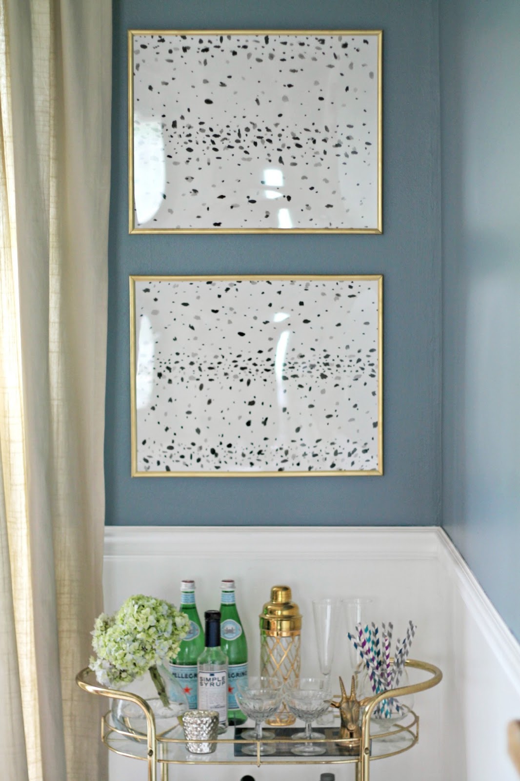DIY Black and White Spotted Art Shannon Claire