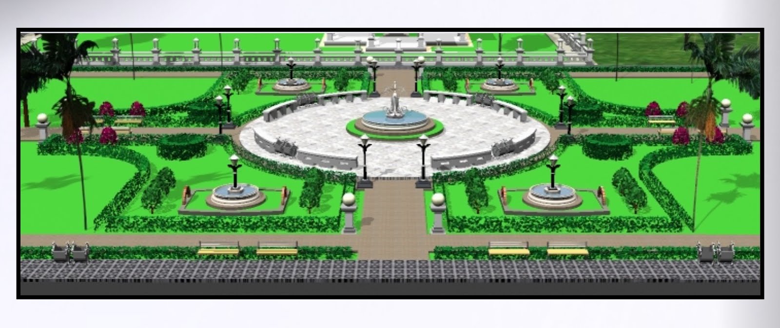 √ Contoh Gambar Desain Taman Kota [Update Juli 2018]