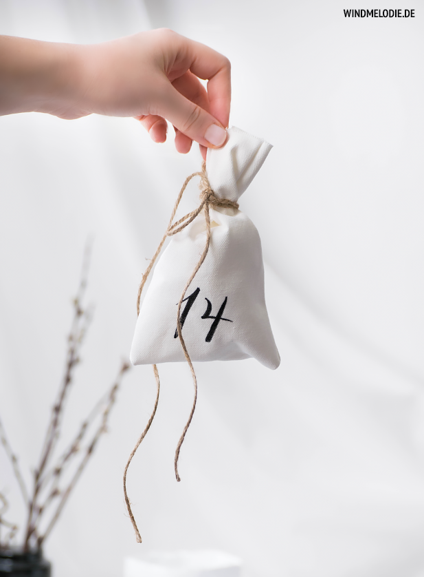Adventskalender Tüten selber nähen und beschriften Anleitung Adventskalender Tüten selber nähen und beschriften Anleitung